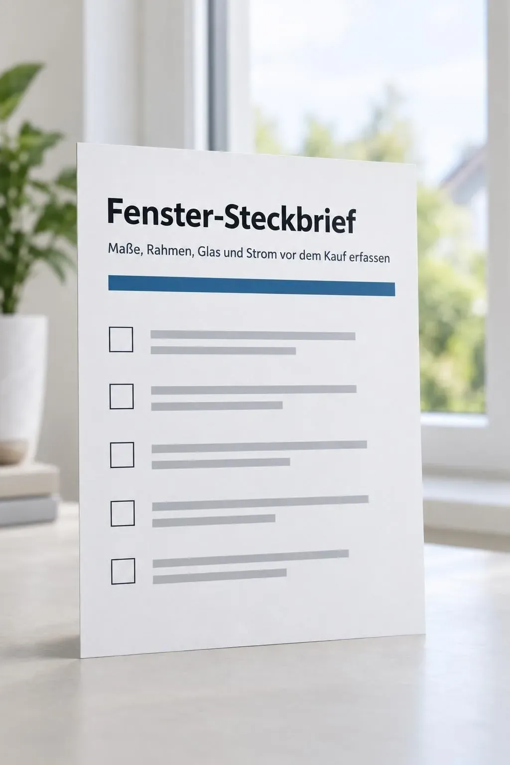 Fenster-Steckbrief